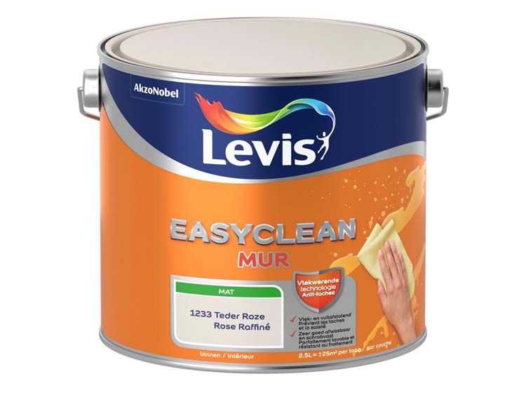 Levis Easyclean muur mat teder roze 2,5L