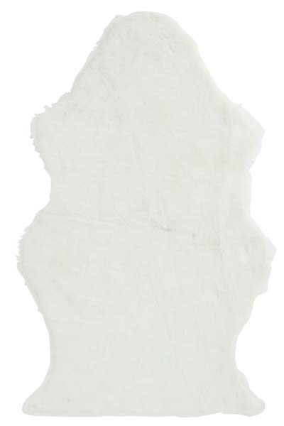 Tapis de chevron imitation blanc 98x57x2 cm