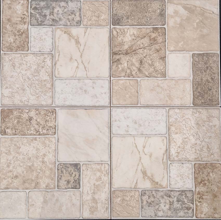 Carrelage Tundra beige antidérappent 50 x 50 cm