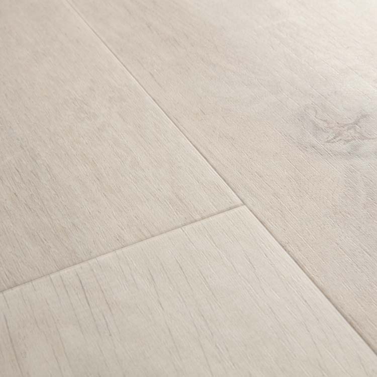 Vinyle Quick-step bloom medium planks 6mm chêne coton blush blanc blanc