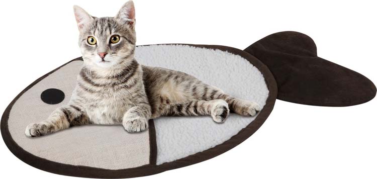 Tapis de couchage et de grattage pour chat