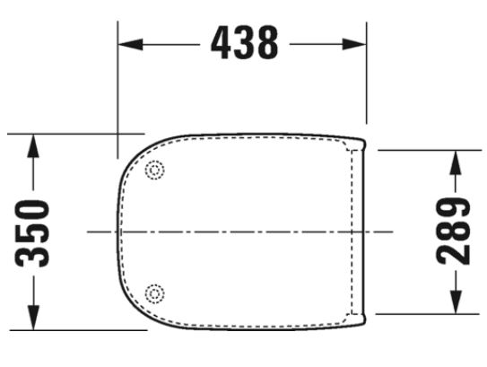 Toiletbril D-code Duravit soft-close wit