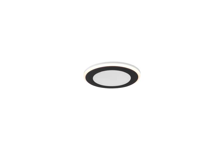 Spot à encastrer rond LED noir diam8.2cm 5W 450LM 3000K