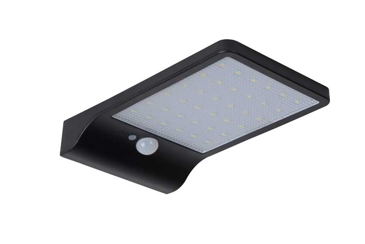 Lucide BASIC - Wandlamp Buiten - LED - 1x3W 2700K - IP44 - Zwart