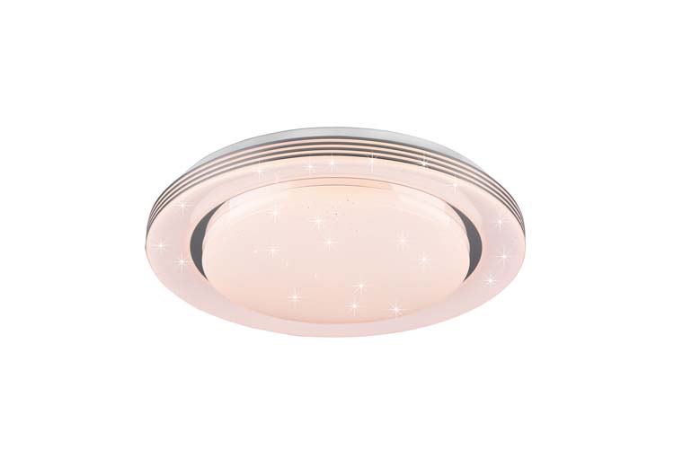 Plafonnier LED wit kristal H7cm 22W 2200LM 3000-6000K