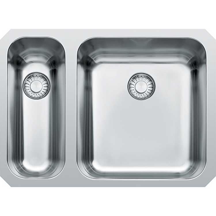 Franke onderbouwspoelbak Largo 1+1/2 575x420mm Rechts Inox