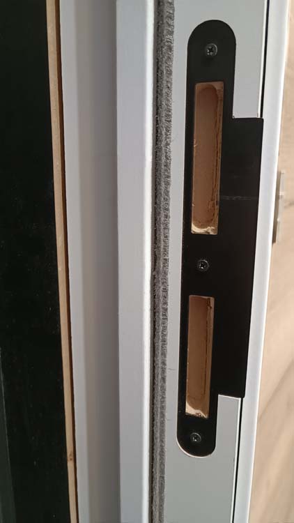 Complete deur honingraat BR 780mm palladium wit 201.5cm