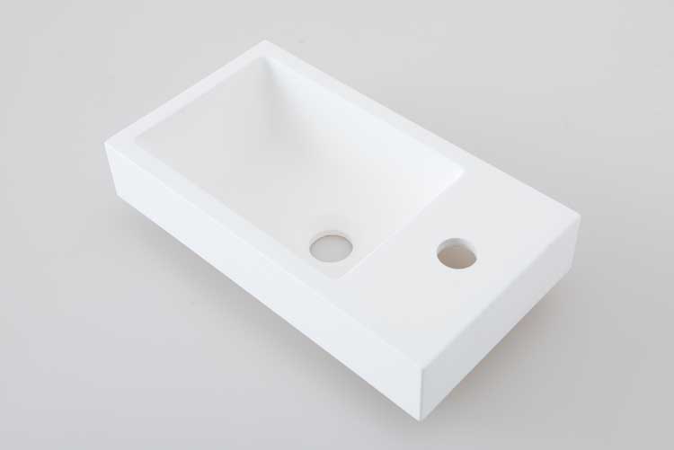 Lavabo Azura 40x22x7cm blanc mat