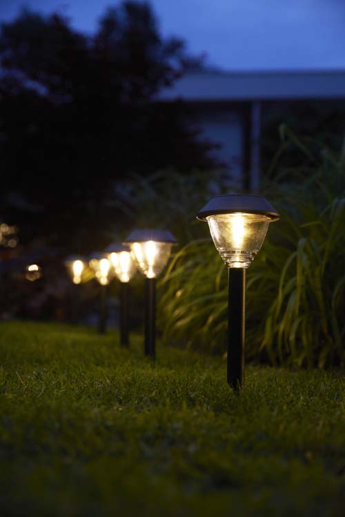 Solar tuinlamp met grondspie Garda antraciet 5 lumen