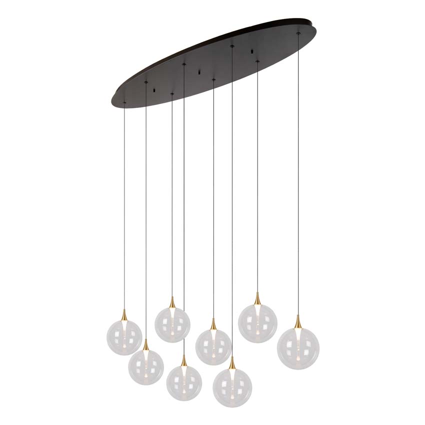 GISELA - Suspension - LED Dim. - 8x3,9W 2700K - Transparent