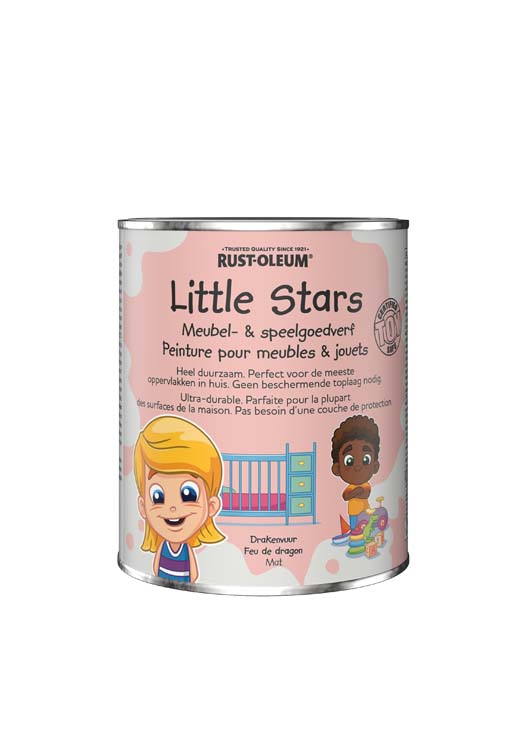 Little stars meubel en speelgoed verf drakenvuur 0.75L