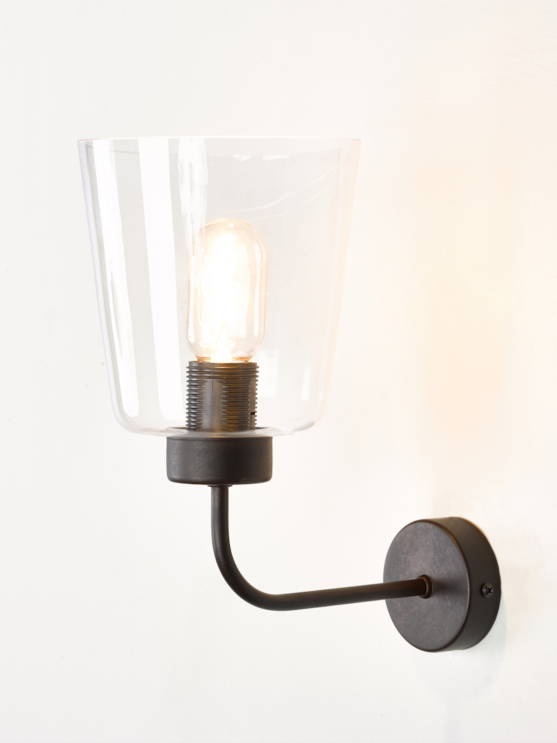 Wandlamp - Zwart - E27 - max. 60W