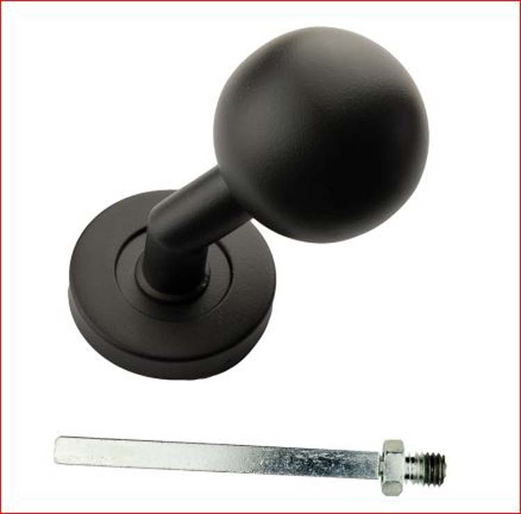 Bouton BS50 sur rosace noir structure uv