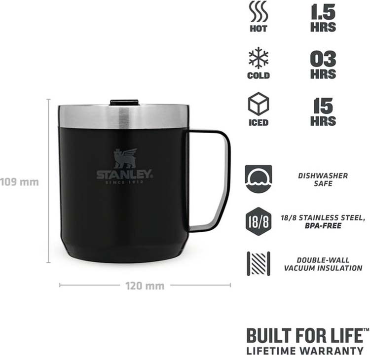 Stanley stay hot camp mug 0.35l black