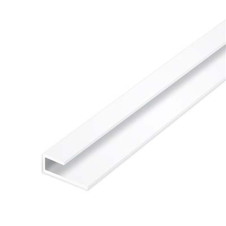 U profil pvc blanc pour carrelage pvc 8x4x20x2600mm 