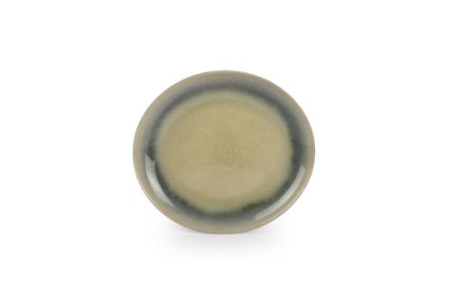 Bord Flint groen/grijs 15 cm