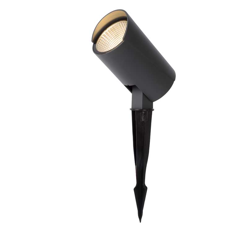 Lucide MANAL - Spot de jardin Extérieur - LED - 1x12W 3000K - IP65 - Anthracite