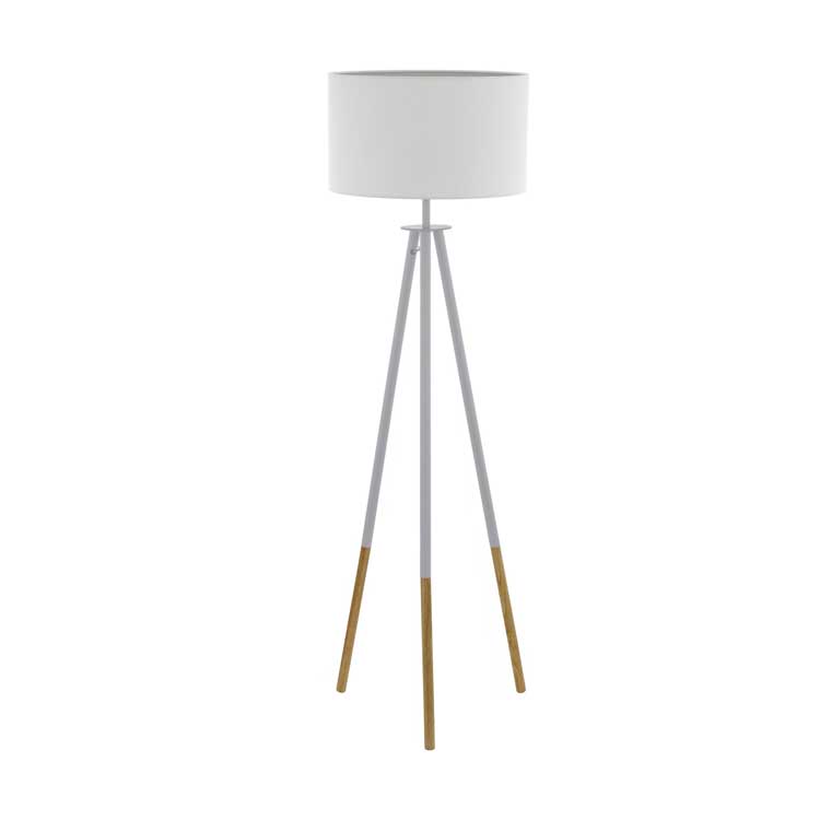 Eglo BIDFORD - Lampadaire - E27 - 1X60W - Brun, blanc