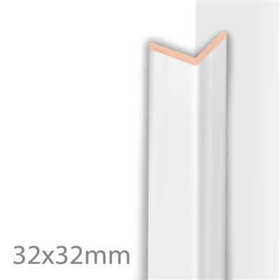 Moulure d'angle 32mm/2,6m Super blanc mat
