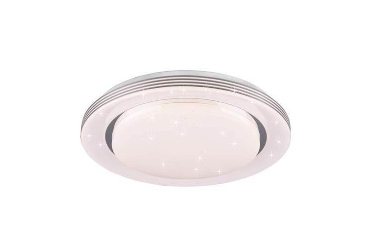 Plafonnier LED blanc cristal H7cm 22W 2200LM 3000-6000K