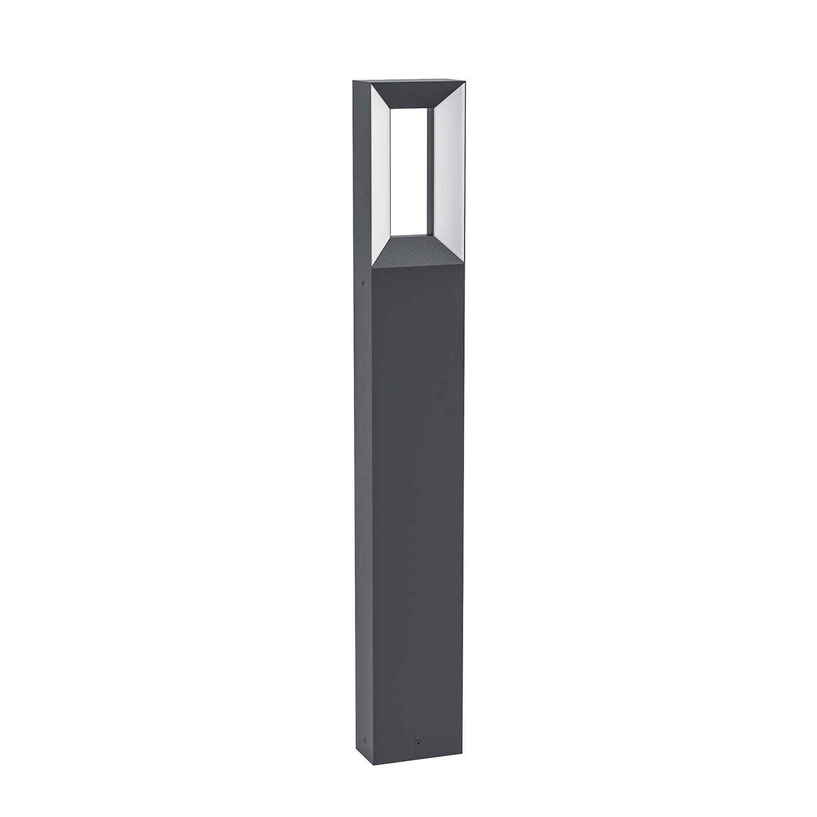Lanterne LED - Eclairage extérieure - H77cm - Noir/Blanc