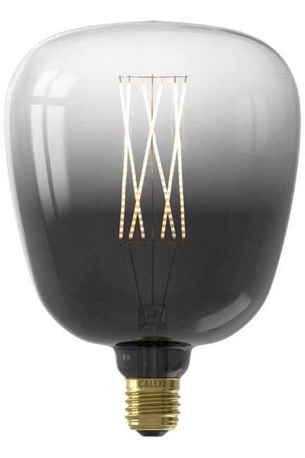 Lampe LED noir h20cm diam14cm dimmable E27 4W 175 lumen