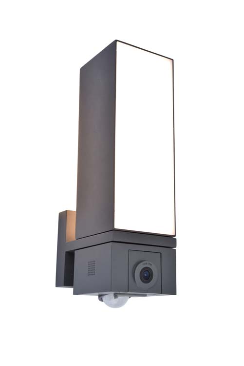 Buitenverl wandlamp camera 1000LM 2700-6500k 17.3W antraciet