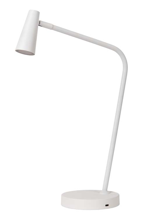 STIRLING - Oplaadbare Leeslamp - Accu/Batterij - LED Dimb. - 1x3W 2700K - 3 StepDim - Wit