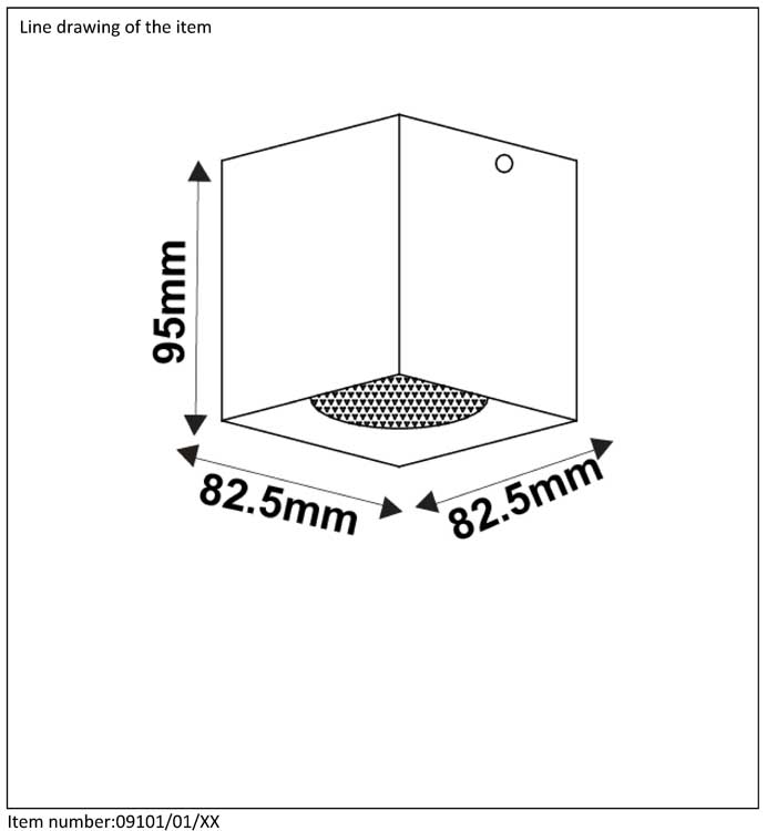 Lucide BODI - Spot plafond - Ø 8 cm - GU10 - Blanc