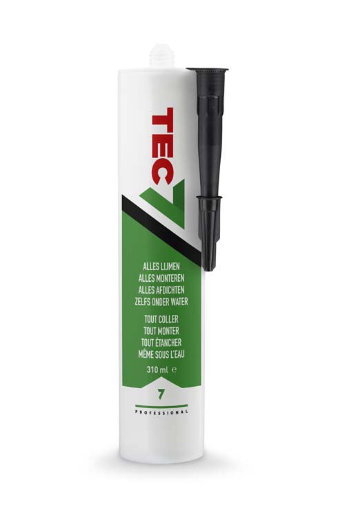 Tec7 montagekit 310ml zwart