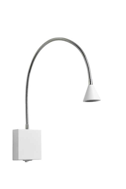 Lucide BUDDY - Bedlamp - LED - 1x3W 4000K - Wit