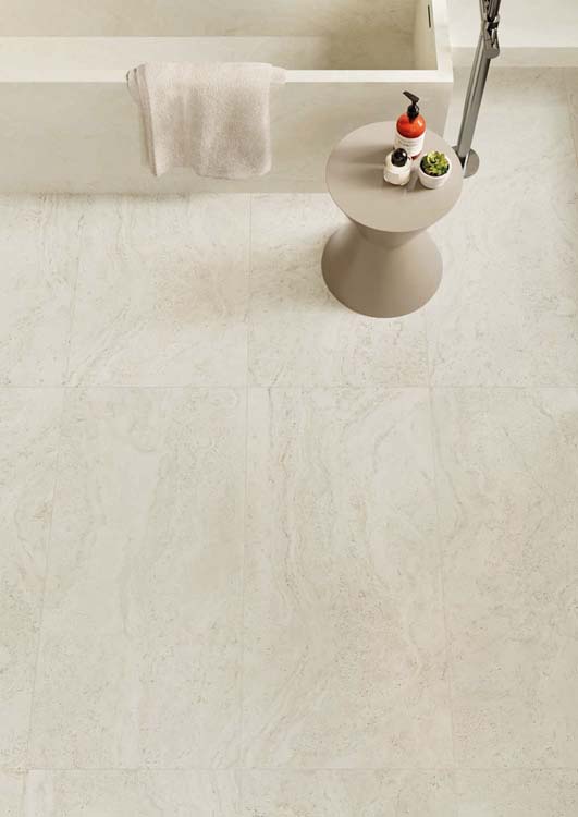 Tegel Unique travertine minimal white rt 60 x 60 cm