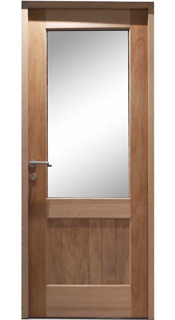 Porte exterieure meranti vitrage clair 940X2145 D