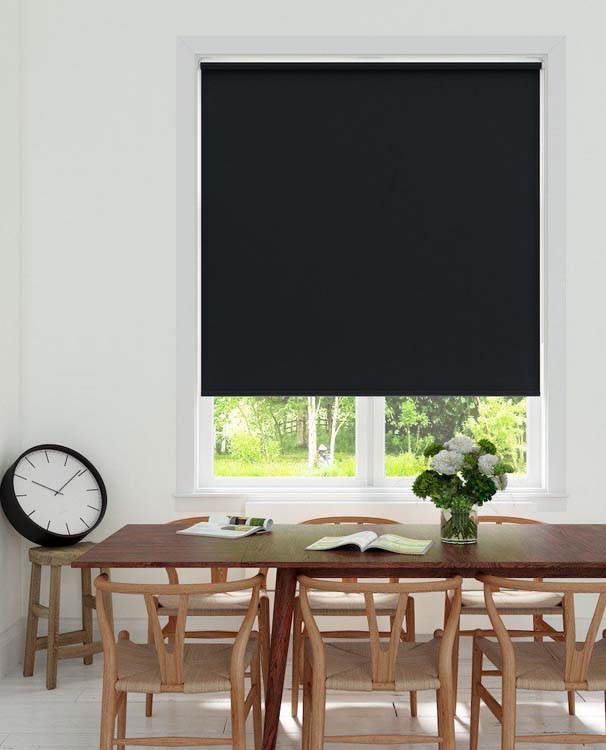 Rolgordijn verduisterend zwart 160x250cm