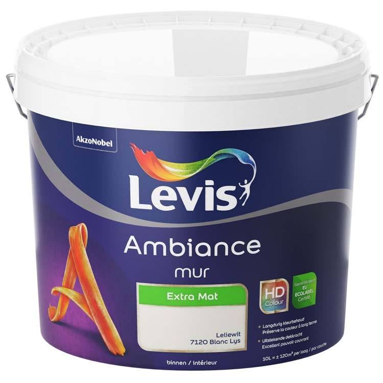 Levis peinture Ambiance Mur Extra Mat 5l lys blanc