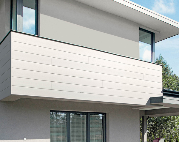 Revetement de facade siding Dumaclin blanc 185x2400mm