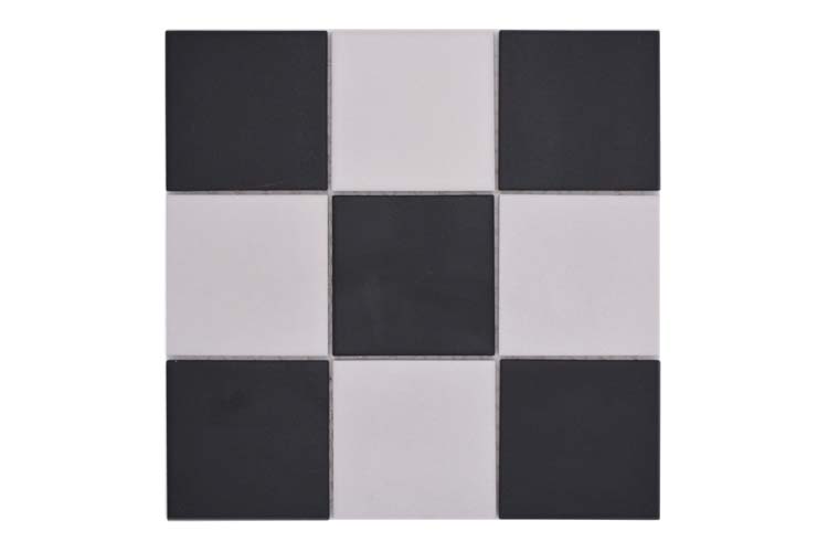 Mosaïque damier noire/blanche R10 29,8 x 29,8 cm