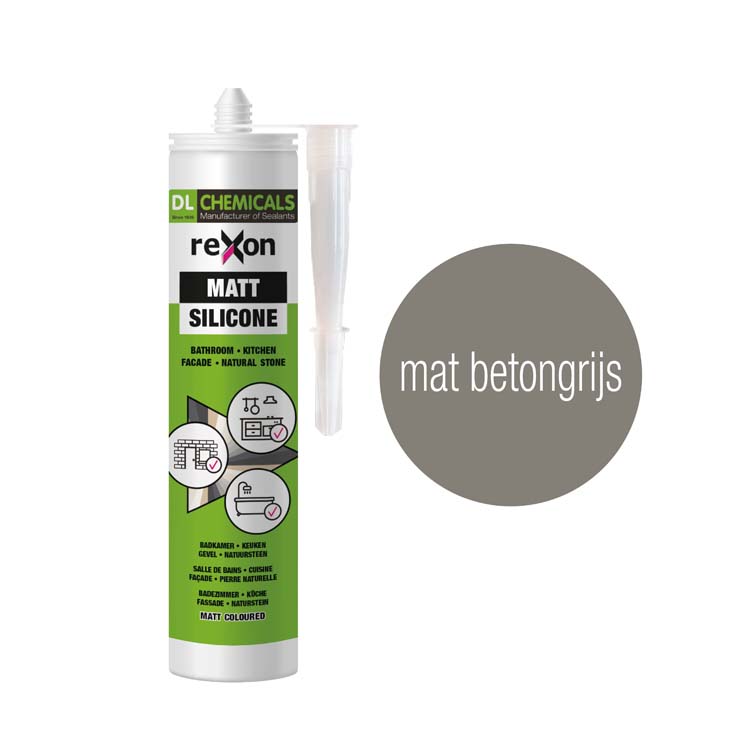 All-in 1 silicone 290ml mat betongrijs