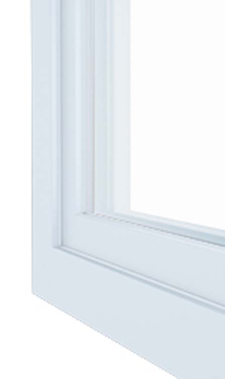 Vast raam met bovenlicht pvc Deceuninck Elegant Infinity wit/wit MW