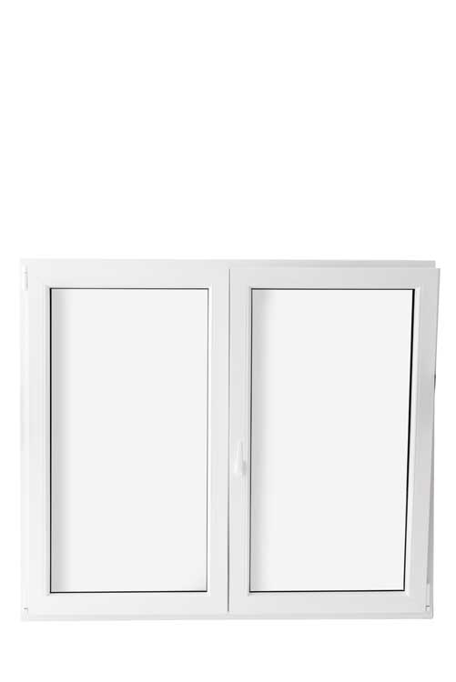 Double ouvrant oscillo-battant PVC antr/blanc 1600x1400mm V2