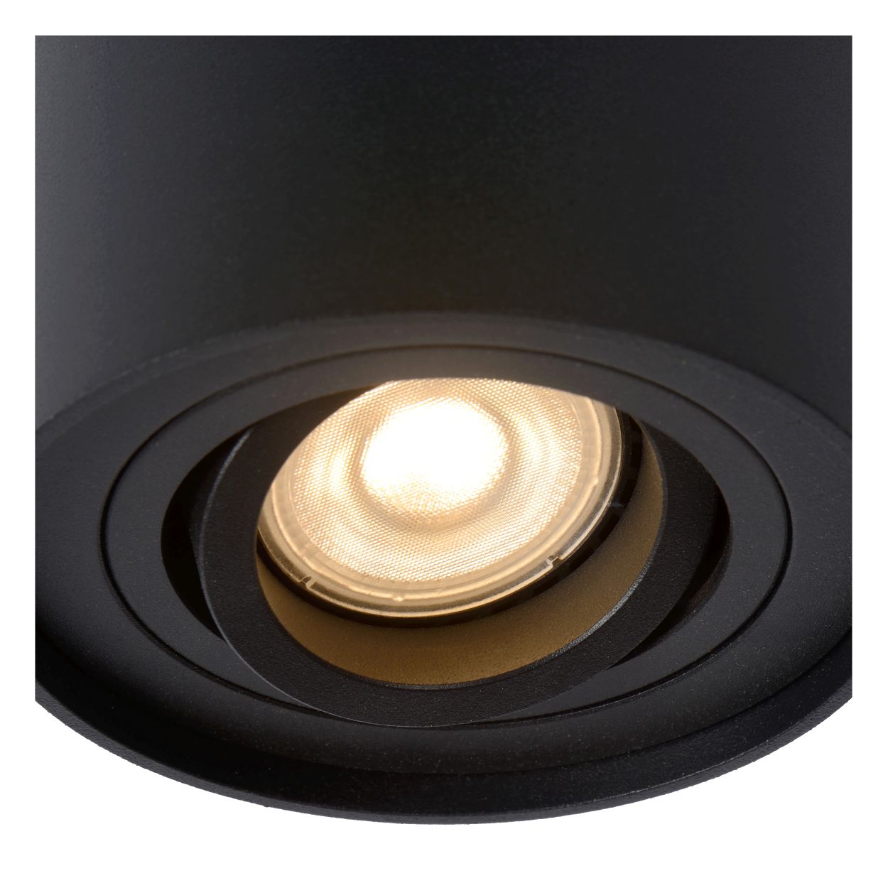 TUBE - Spot plafond - Ø 9,6 cm - 1xGU10 - Noir