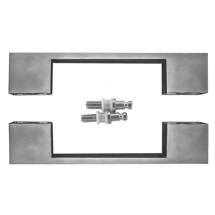 Tirant arezzo 180mm look inox paire pour verre