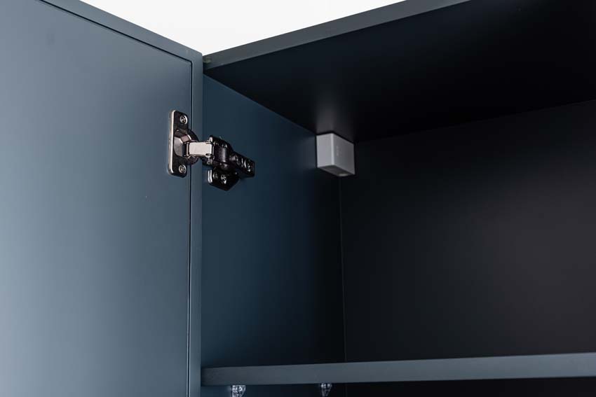 Meuble de salle de bain Fara anthracite 1400 mm double lavabo Carrara