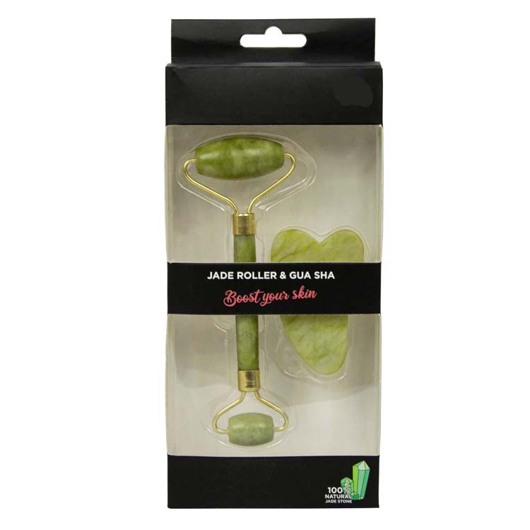 Rouleau facial set jade et gua sha