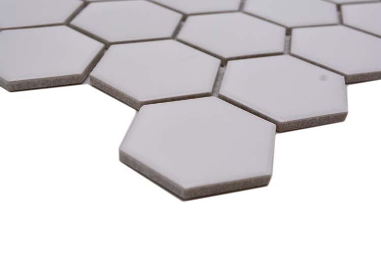 Mozaïek hexagon wit mat 32,5 x 28,1 cm