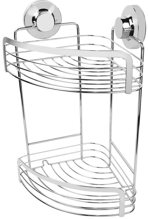 Etagère de douche d'angle 3-in-1 chrome