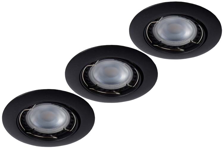 FOCUS Encastr. Ronde LED 3xGU10/5W dimm 3000K Ø8,1