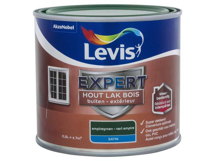 Levis Expert lak buiten zijdeglans 0,5l empiregroen