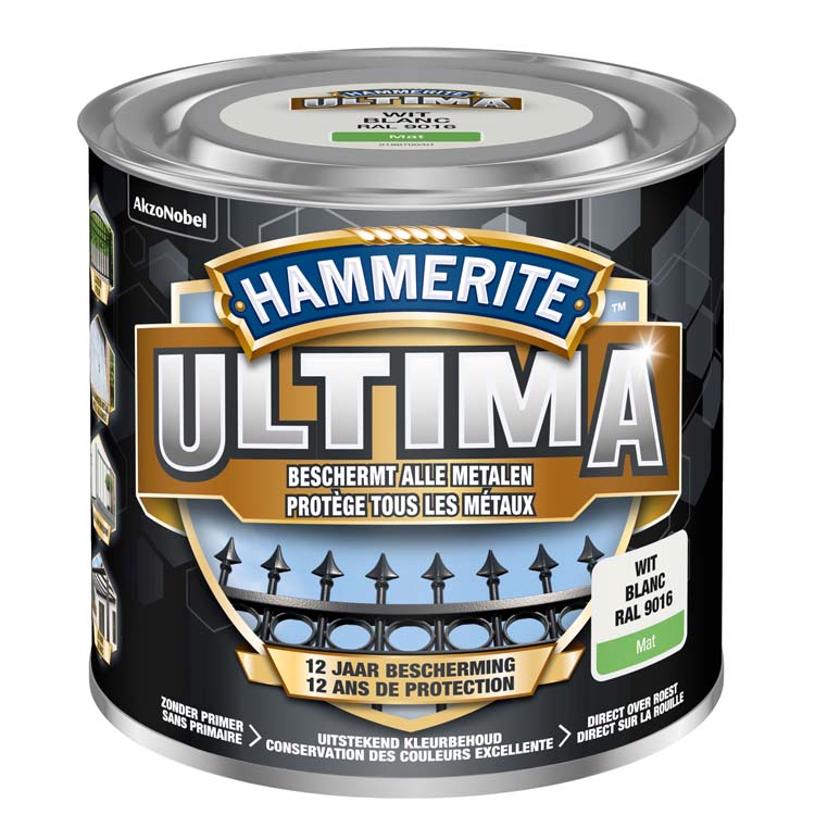 Hammerite ultima blanc mat 250ml