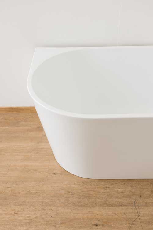 Baignoire d'angle Bottega droite 180x80x58cm blanc